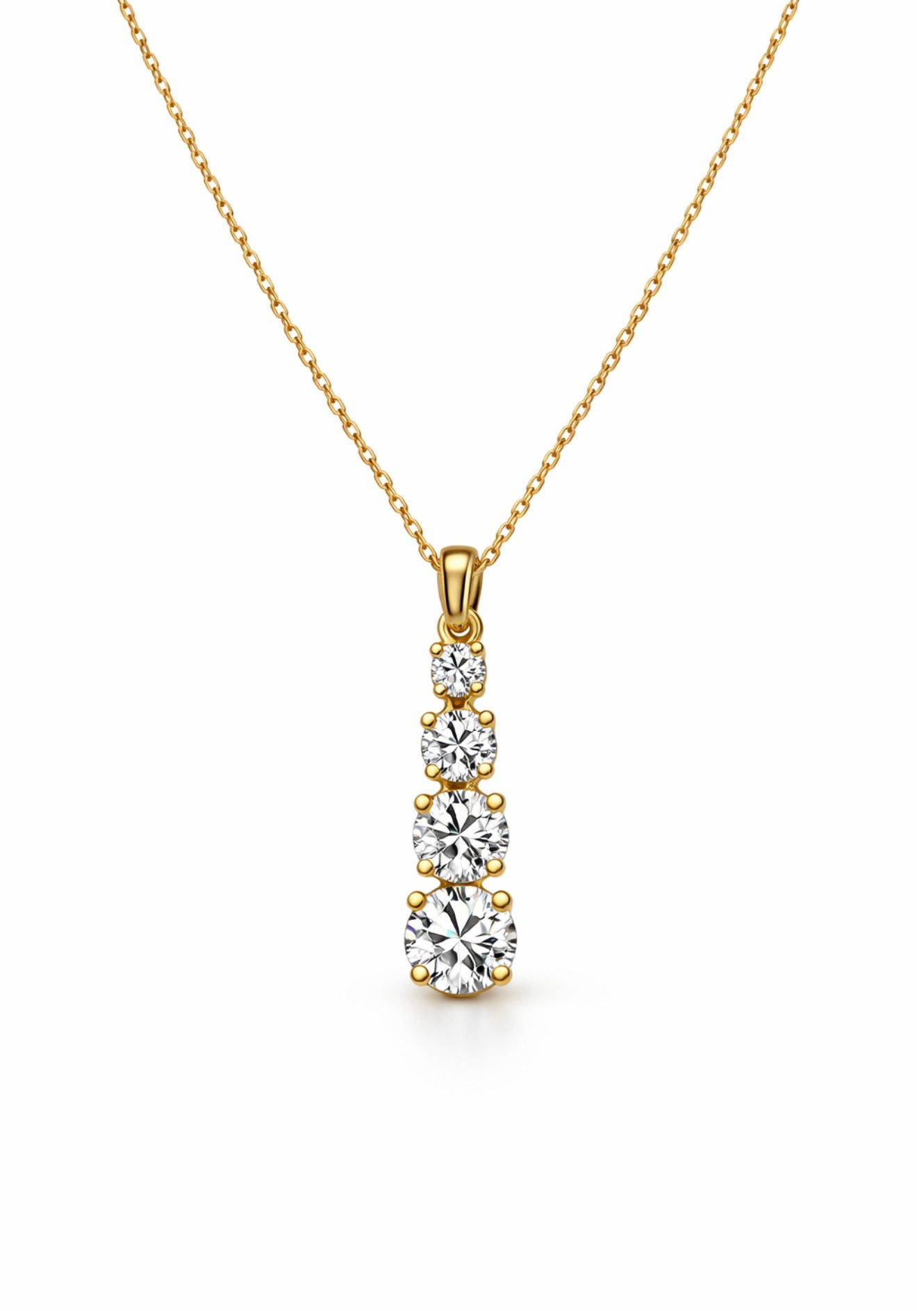 1CT Lab diamond necklace