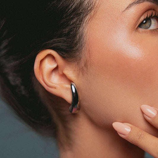 DROPLET Earrings -silver- | By Sandra Frometa