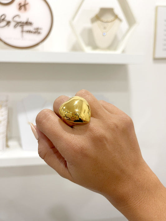 Golden Heart Ring
