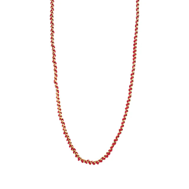 AMELIE Necklace -Red & Gold