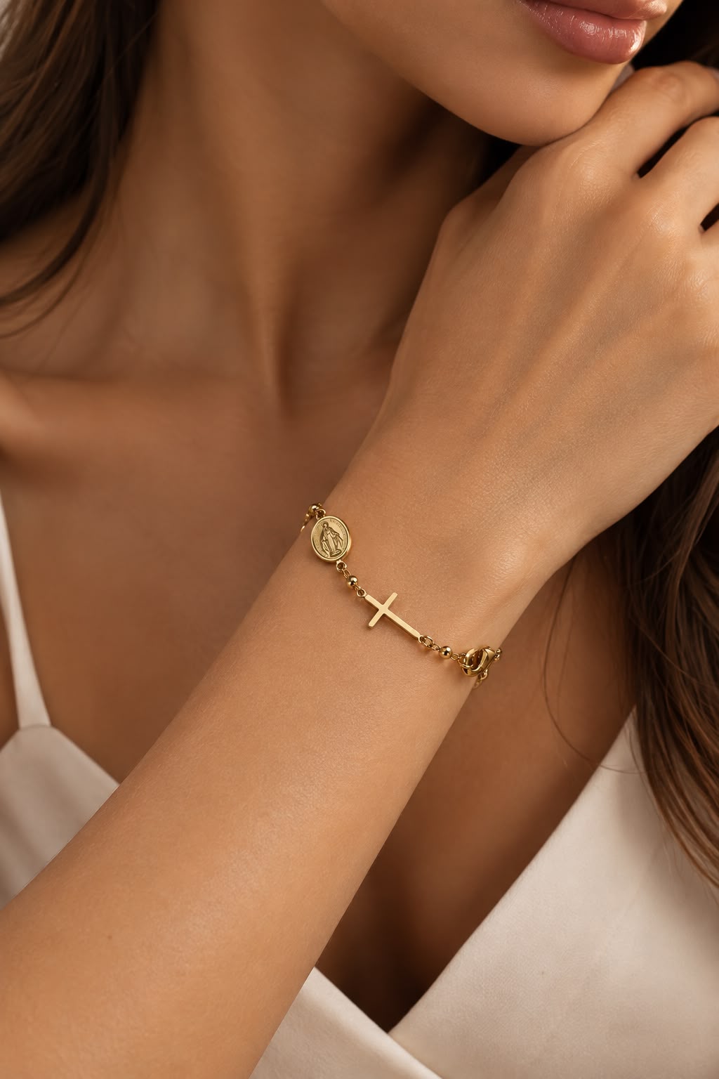 Rosario Bracelet in 18k Gold Plated | By Sandra Frometa