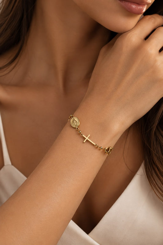 Rosario Bracelet in 18k Gold Plated | By Sandra Frometa