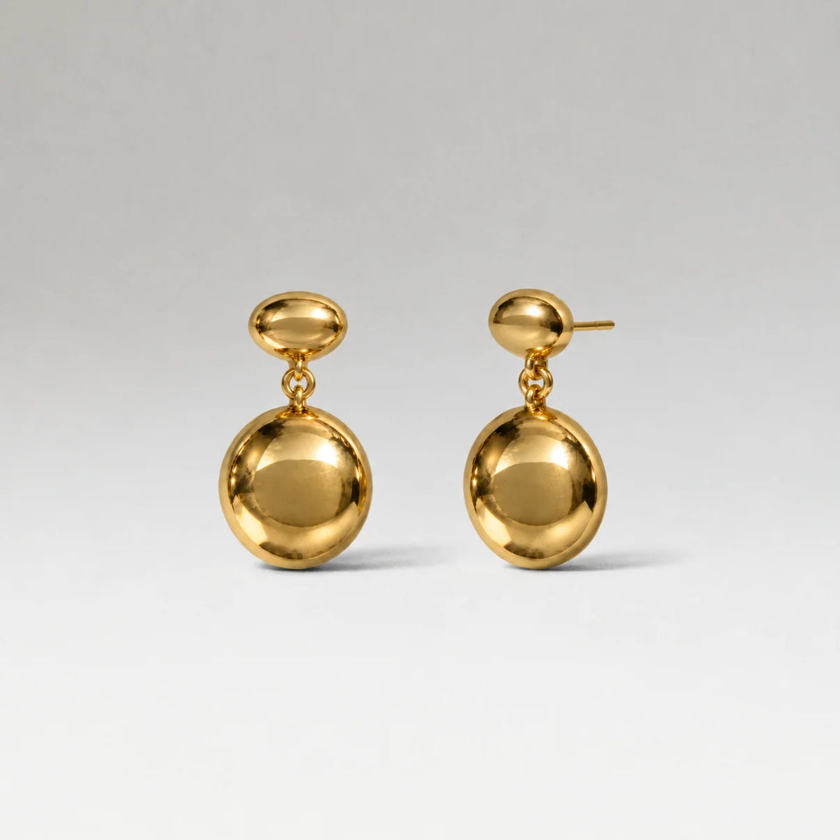 Round Two Earrings - Gold