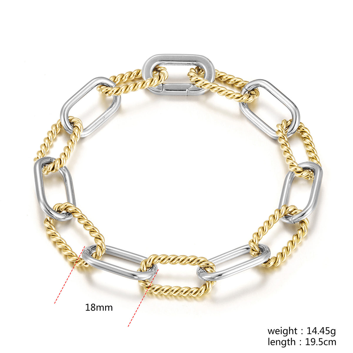 Twisted Link Bracelet | By Sandra Frometa
