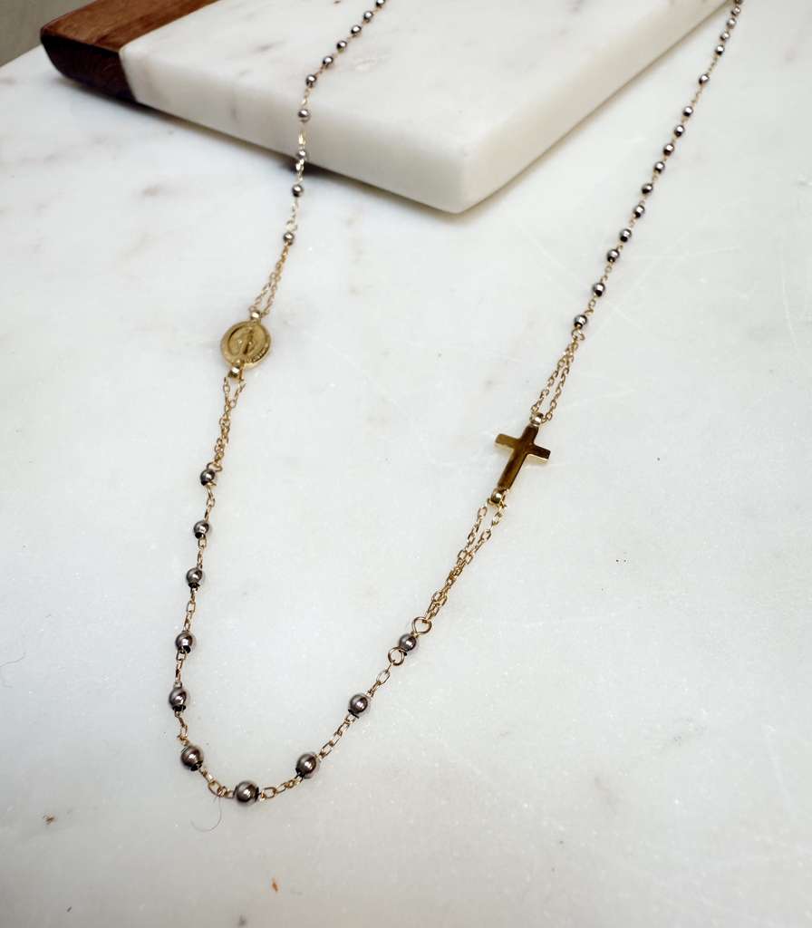 Rosary Gold 18k Necklace Small