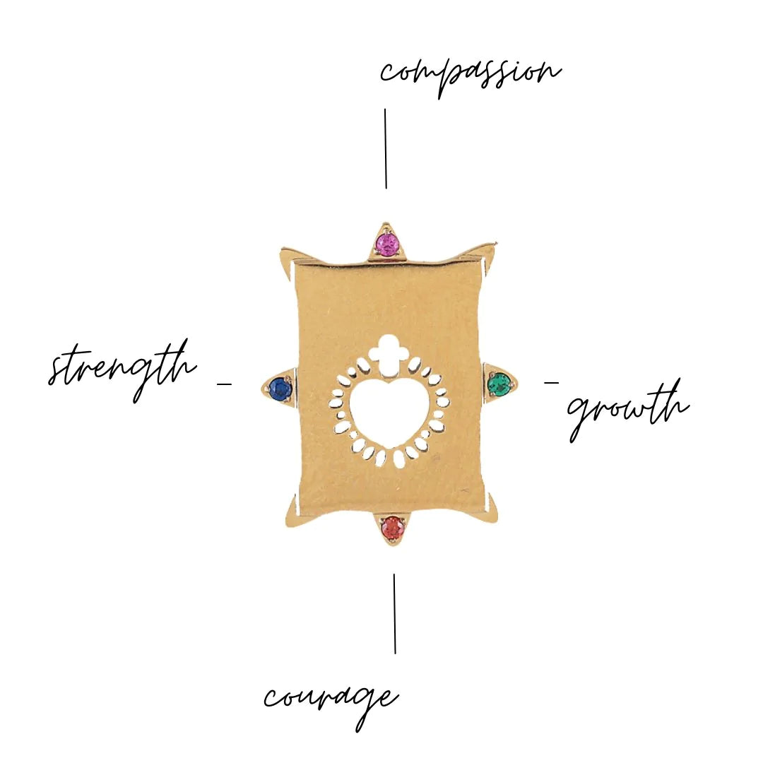'TWO' Layer Scapular • Virgin & Sacred Heart