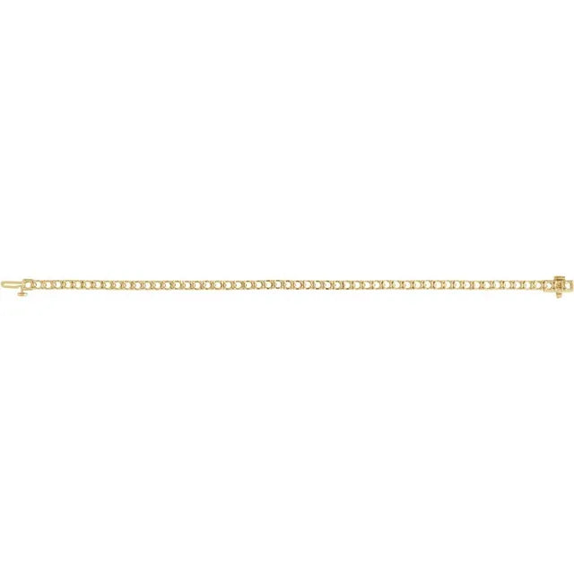14K 4 CTW Lab-Grown Diamond Line 7" Bracelet