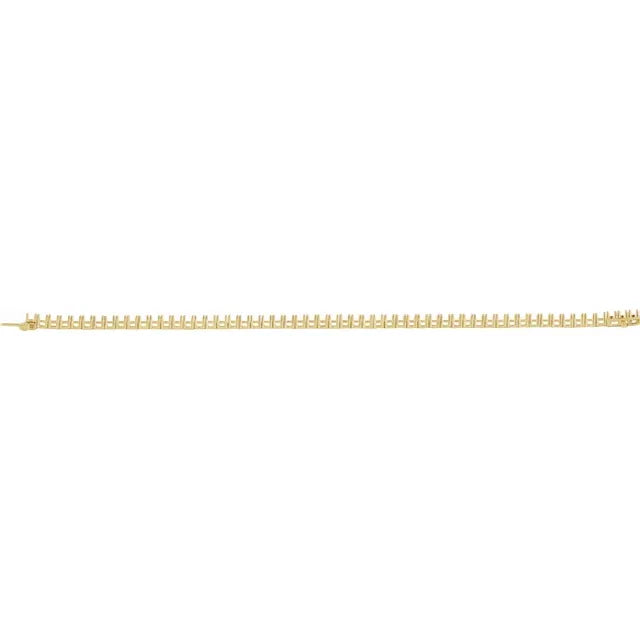 14K 4 CTW Lab-Grown Diamond Line 7" Bracelet