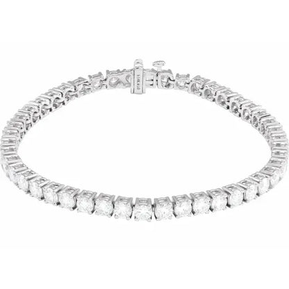 14K 8 CTW Lab-Grown Diamond Line 7" Bracelet