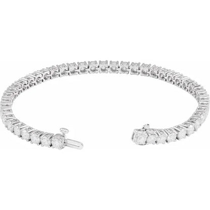 14K 8 CTW Lab-Grown Diamond Line 7" Bracelet