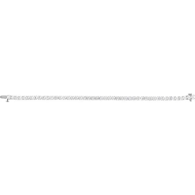14K 8 CTW Lab-Grown Diamond Line 7" Bracelet