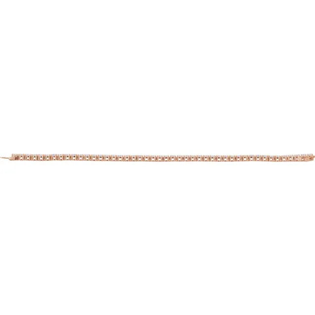 14K 8 CTW Lab-Grown Diamond Line 7" Bracelet