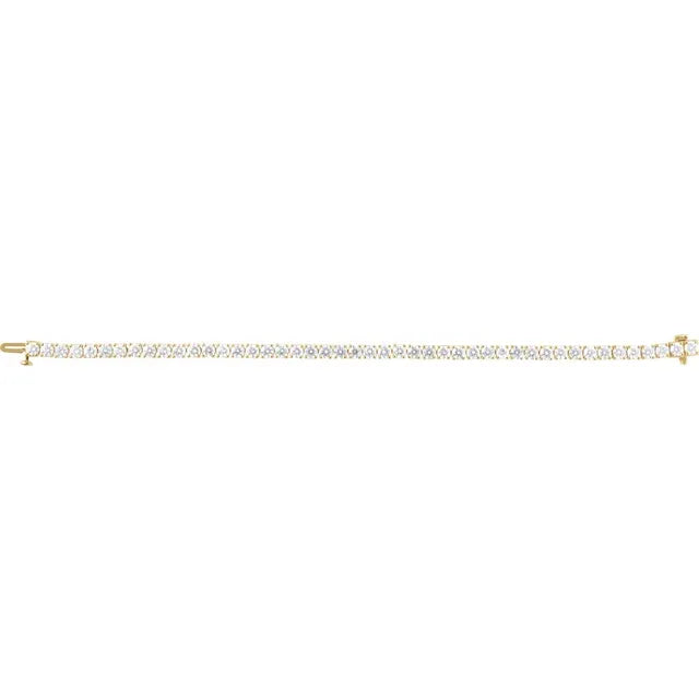 14K 8 CTW Lab-Grown Diamond Line 7" Bracelet