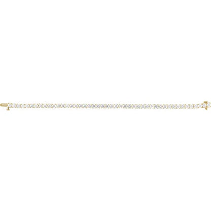 14K 8 CTW Lab-Grown Diamond Line 7" Bracelet