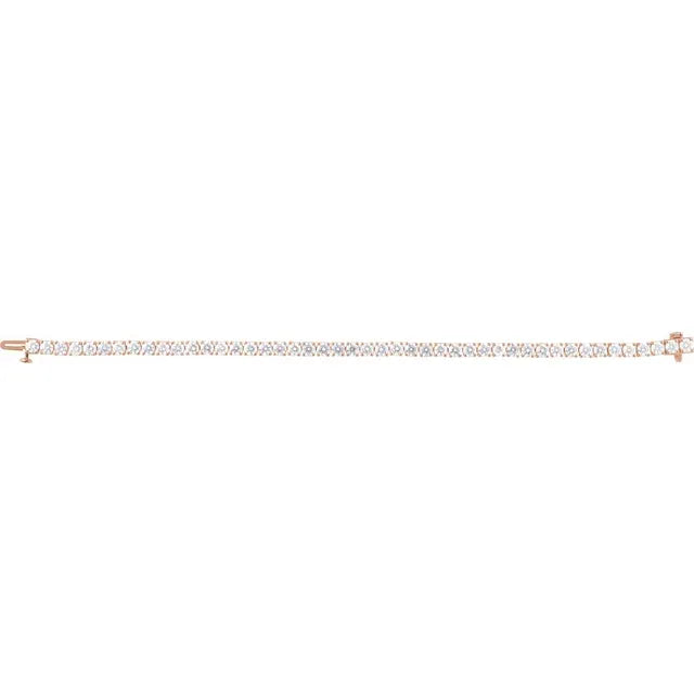 14K 8 CTW Lab-Grown Diamond Line 7" Bracelet