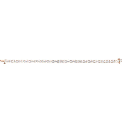 14K 8 CTW Lab-Grown Diamond Line 7" Bracelet