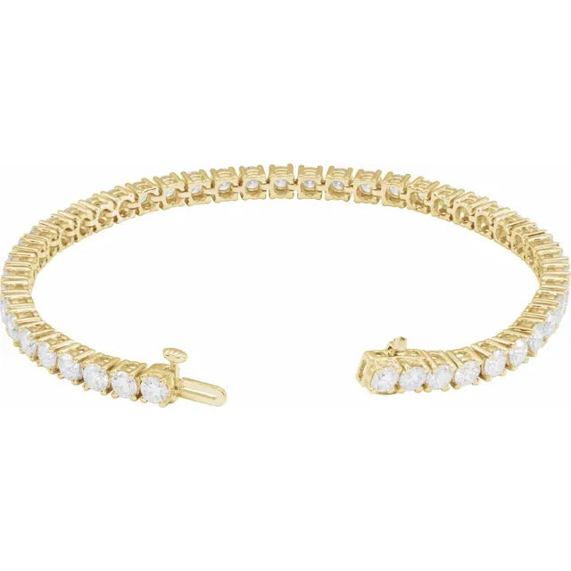 14K 8 CTW Lab-Grown Diamond Line 7" Bracelet