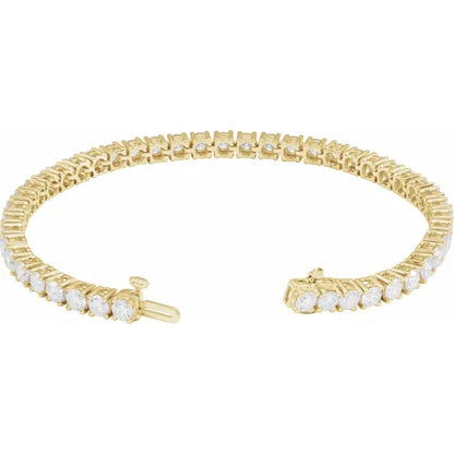 14K 8 CTW Lab-Grown Diamond Line 7" Bracelet