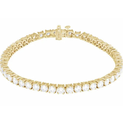 14K 8 CTW Lab-Grown Diamond Line 7" Bracelet