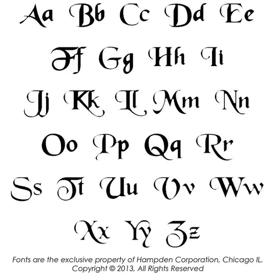 14K Yellow Block Single Name Necklace