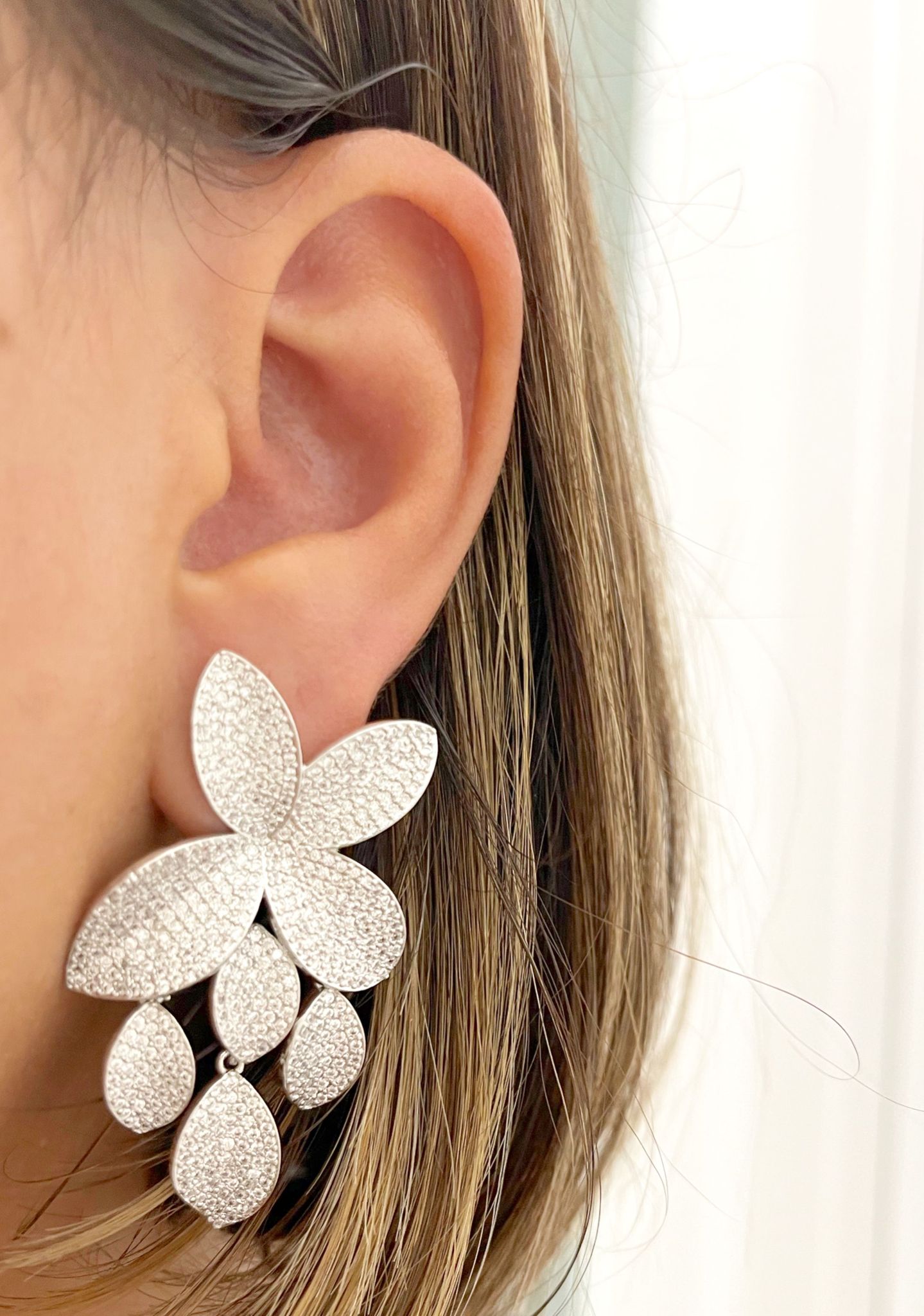 Chloe Maxi Earrings Silver