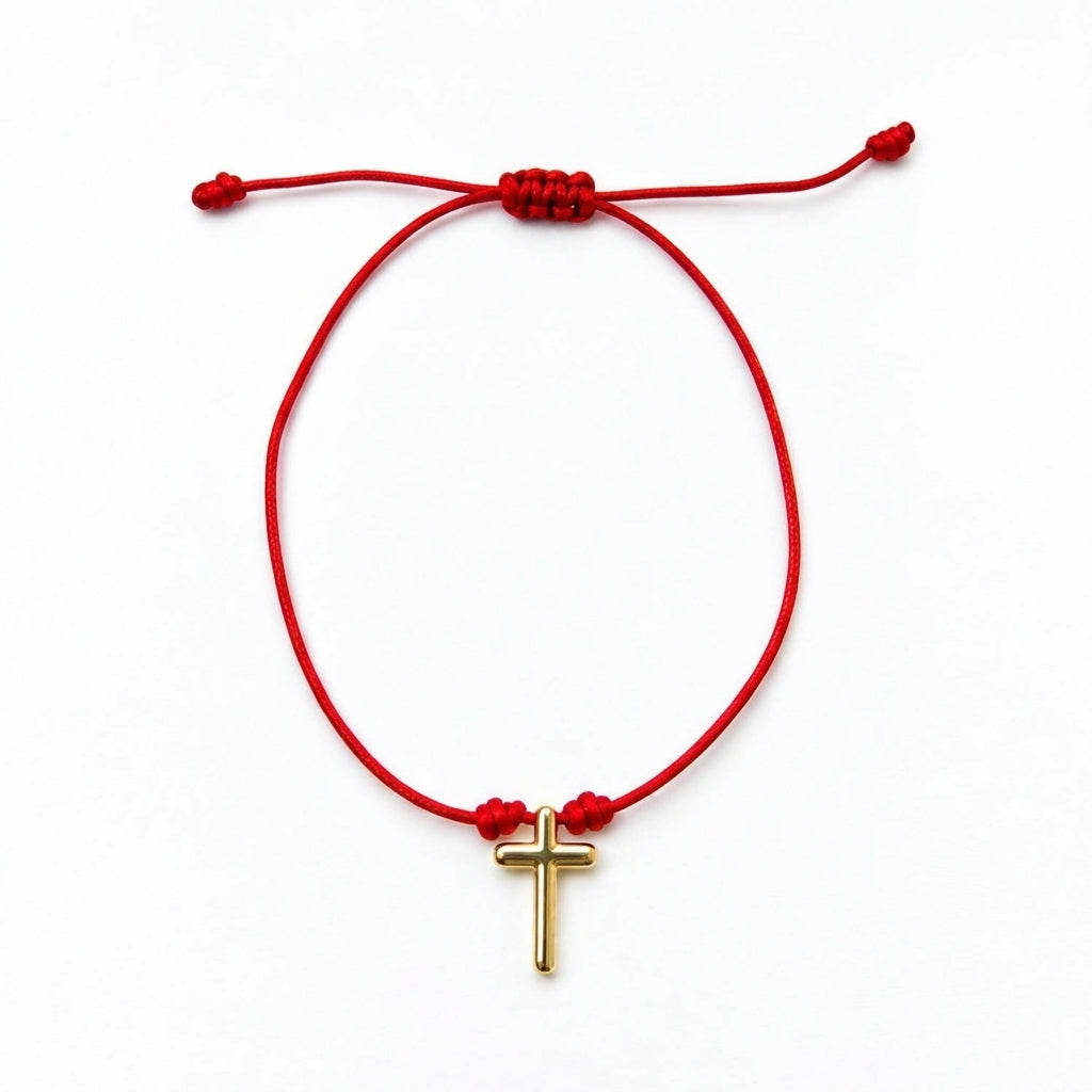 Cruz handmade bracelet in 18k gold plated By Sandra Frometa
