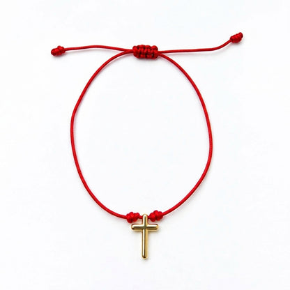 Cruz handmade bracelet in 18k gold plated By Sandra Frometa