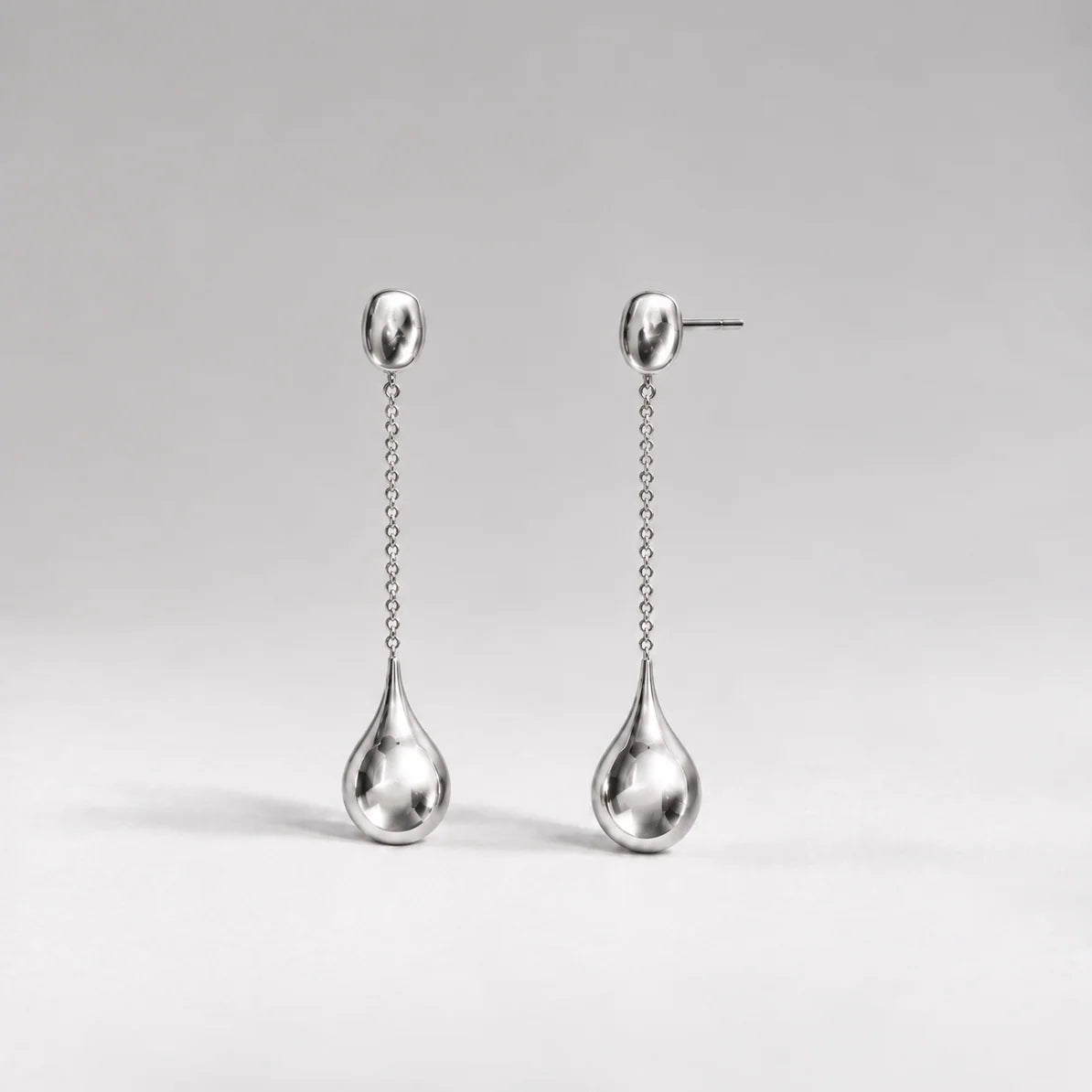 Drop Everything Earrings - Silver