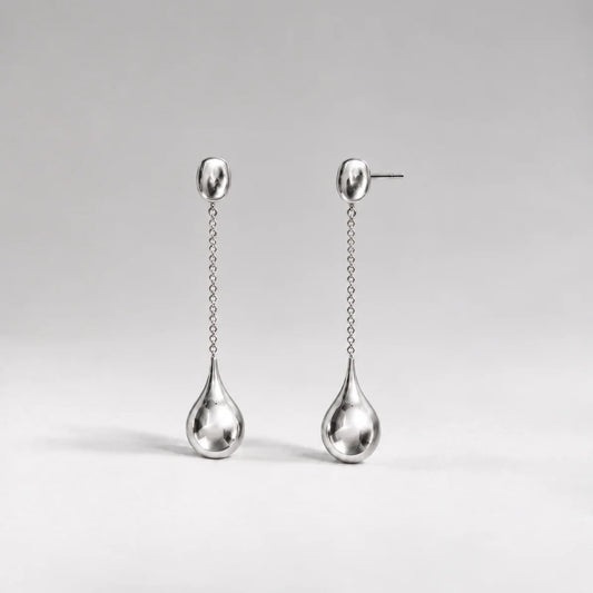 Drop Everything Earrings - Silver