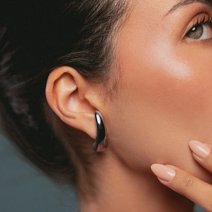 DROPLET Earrings -silver- | By Sandra Frometa