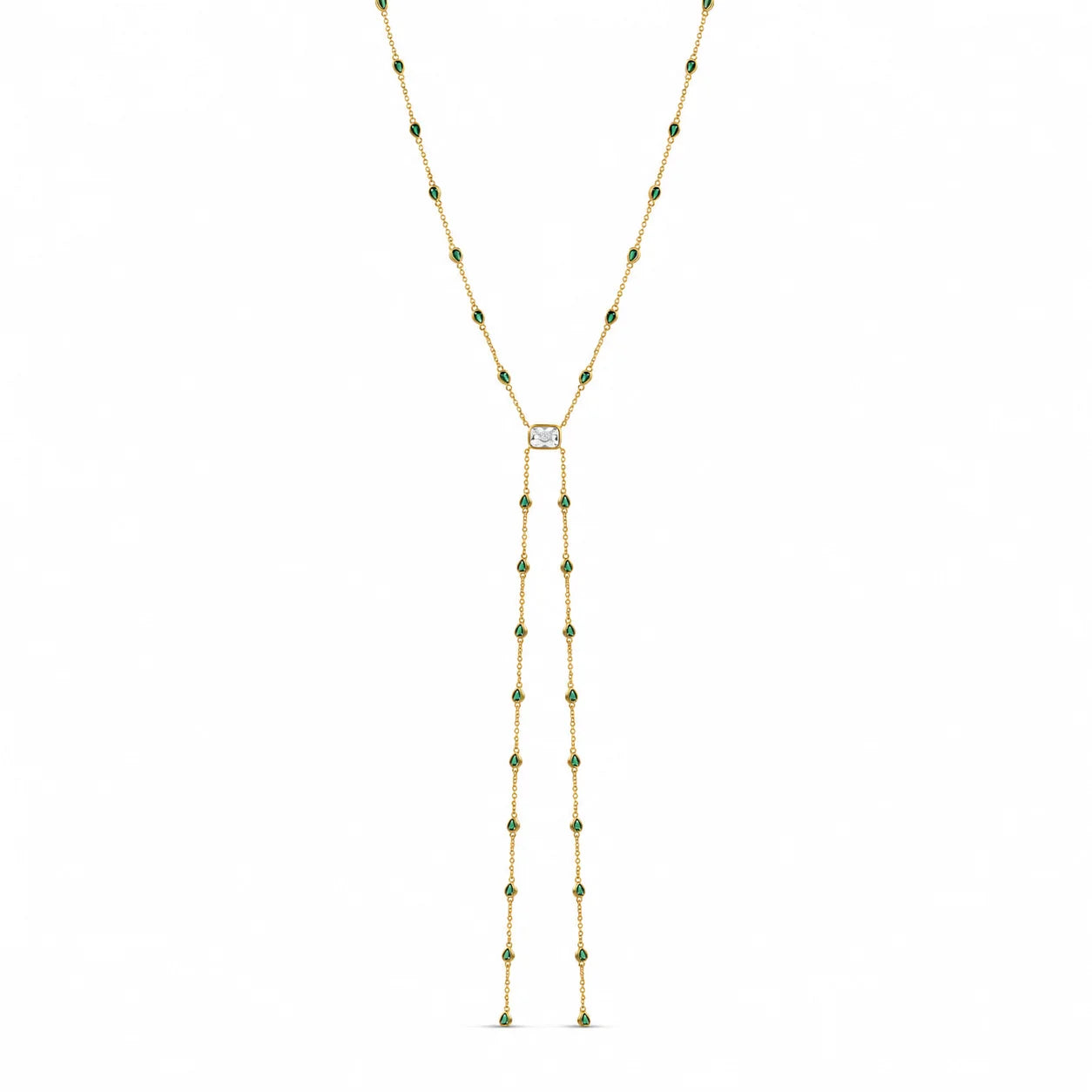 Emerald Tie Lariat