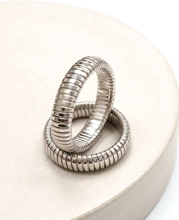 Flex ring Silver | By Sandra Frometa