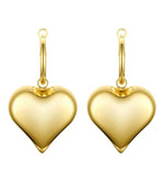 Load image into Gallery viewer, Full Heart Hoops
