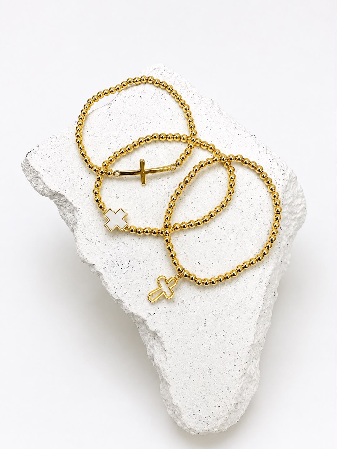 Golden Cross Bracelet 1