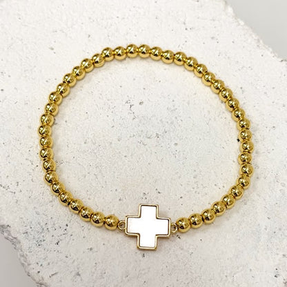 Golden Cross Nacar Bracelet 0