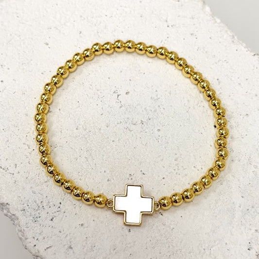 Golden Cross Nacar Bracelet 0