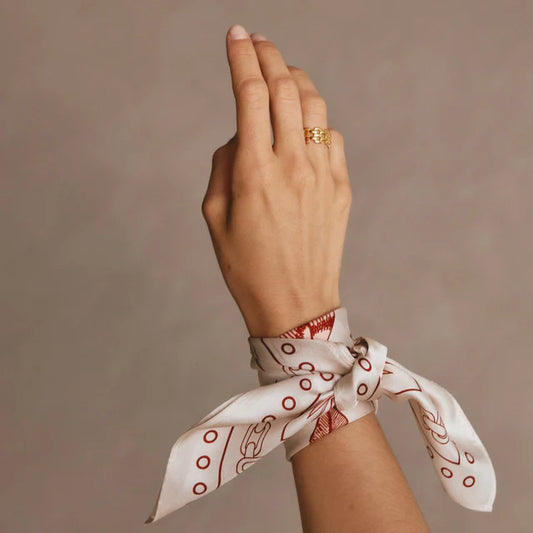 Pink Hummingbird Silk Scarf