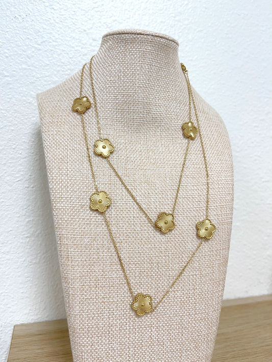 Double Daisy Necklace