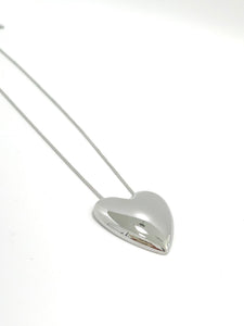 Maxi Heart Silver Necklace