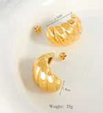 Load image into Gallery viewer, Croissant earrings
