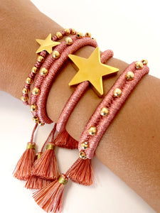 Coral Stars Bracelet Set