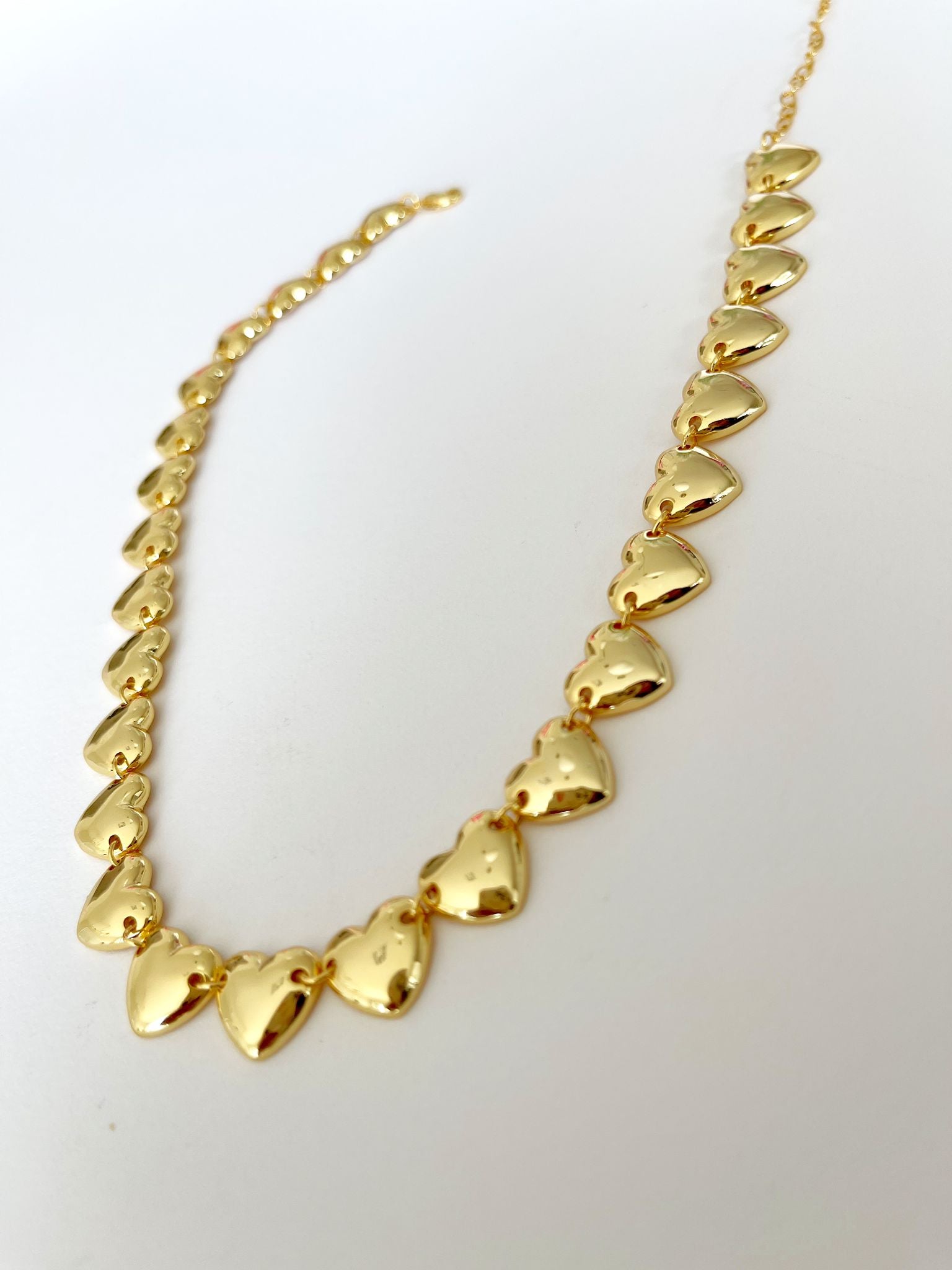 Infinity love gold necklace