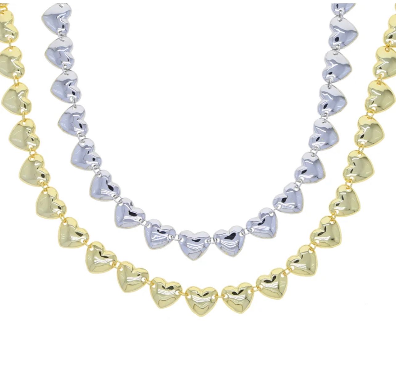 Infinity love silver necklace