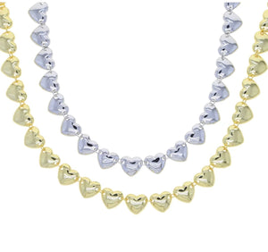 Infinity love silver necklace