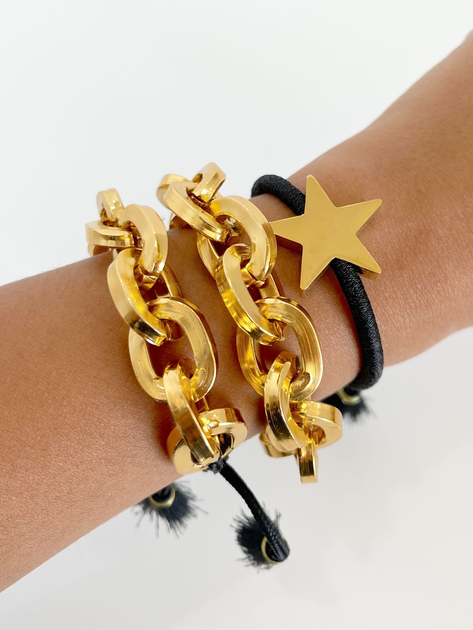 Big chain stars bracelet