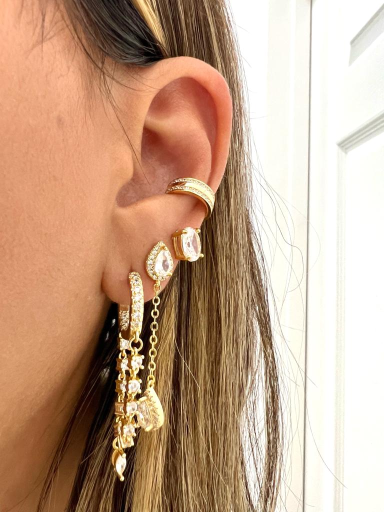 The crystal earrings set