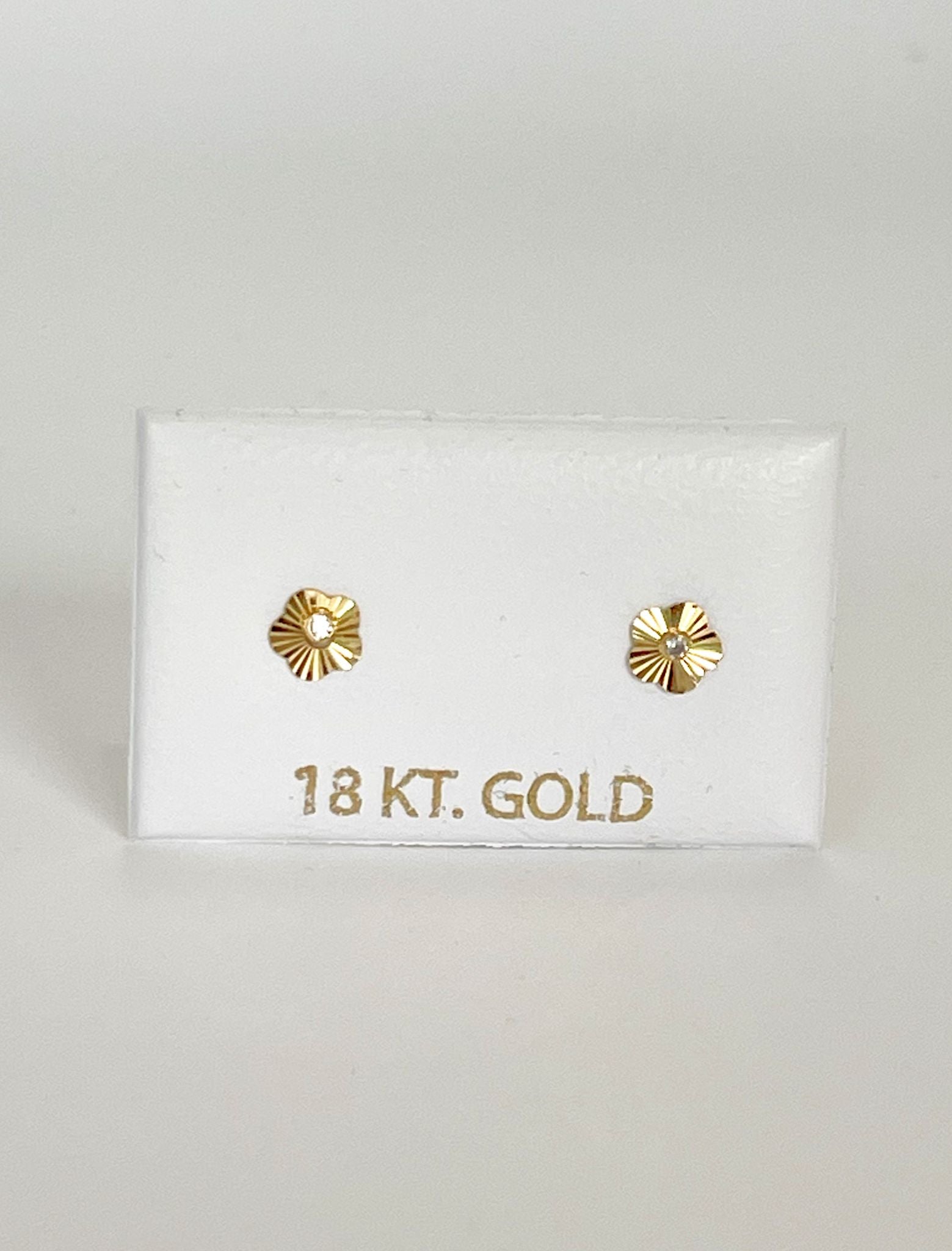 Cristal flower mini earrings