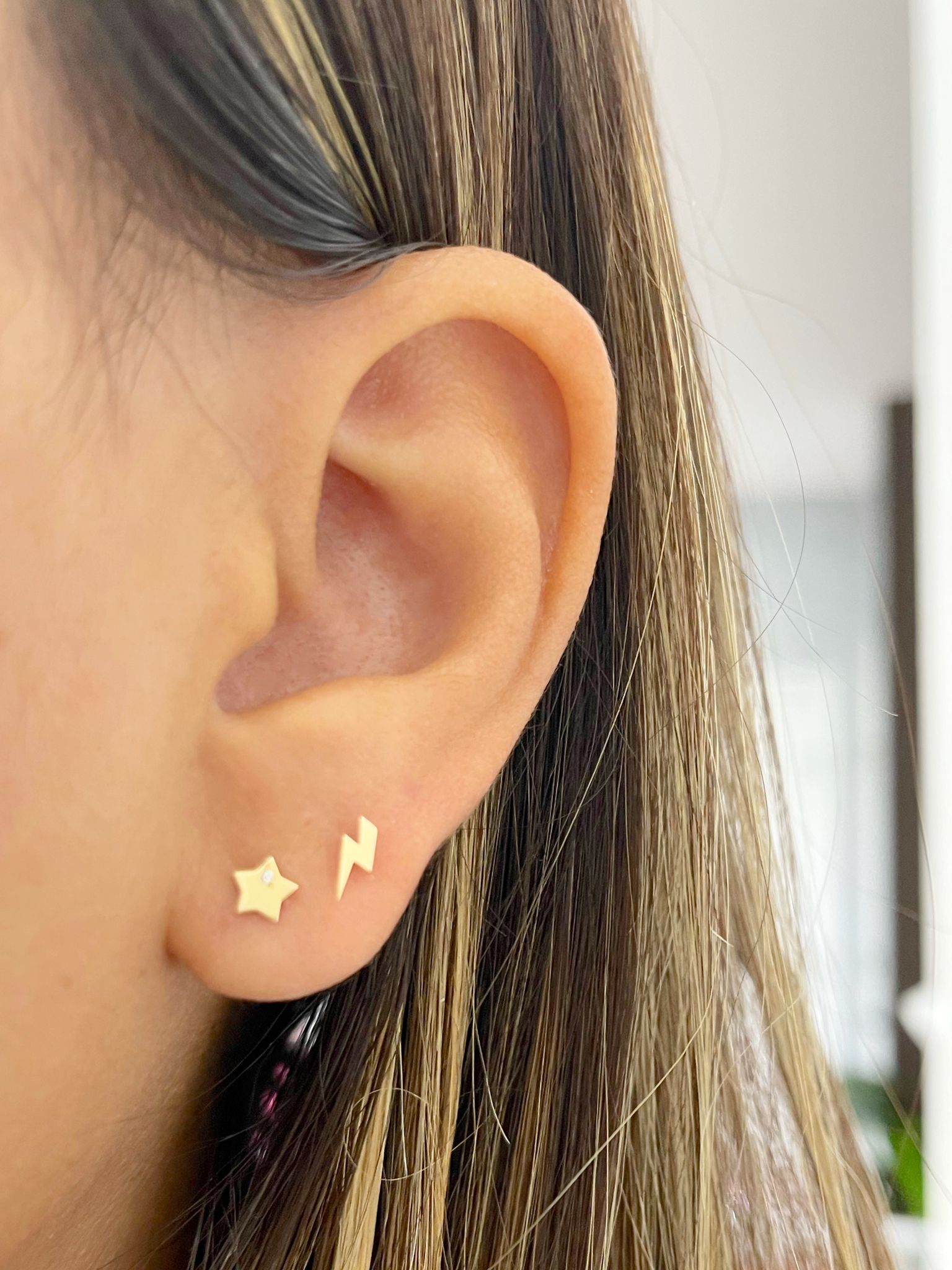 Star mini earrings