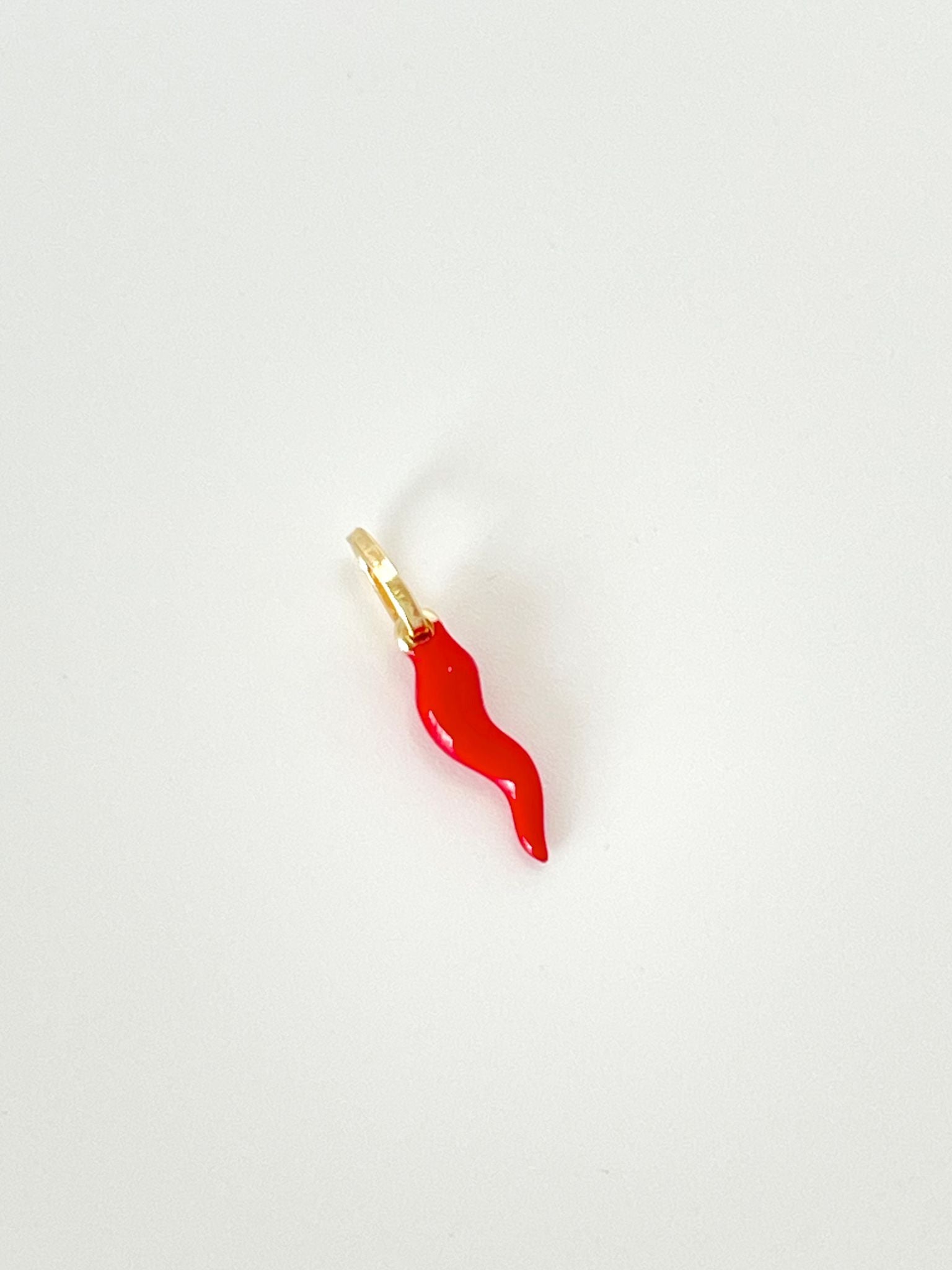 Red cornicello charm