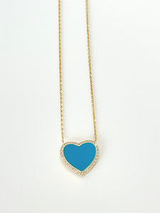 Turquoise heart necklace